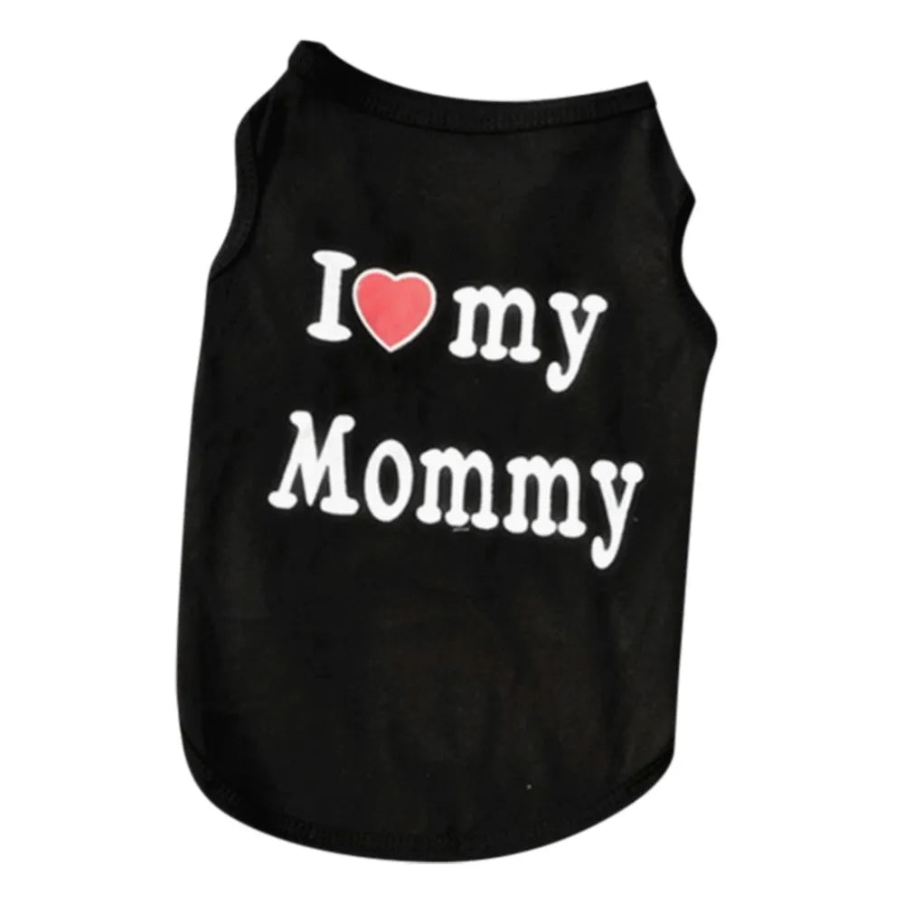 Ropa "I Love my Mommy / Daddy" para Mascotas