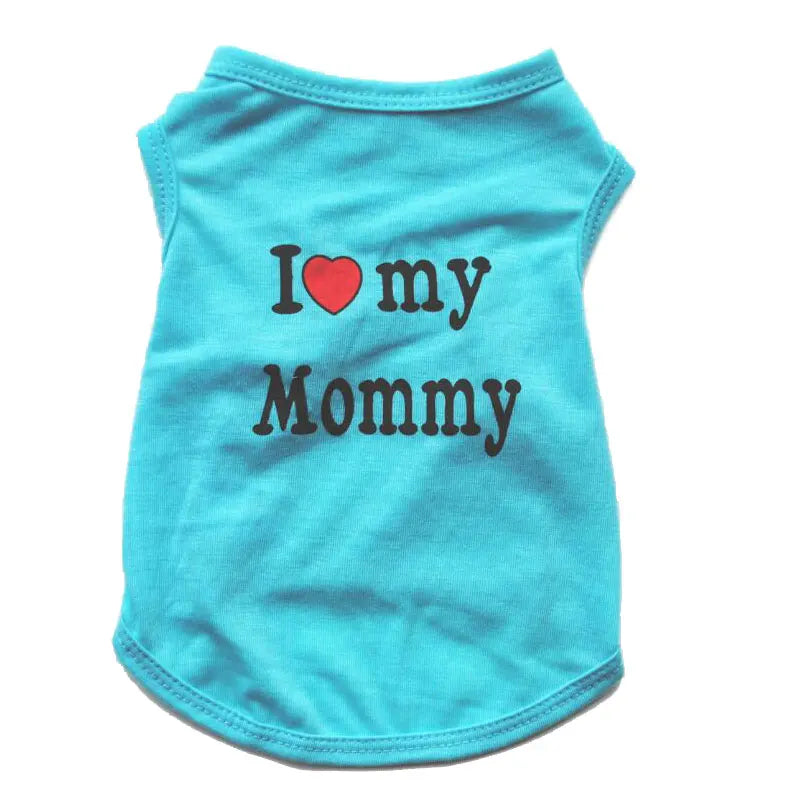 Ropa "I Love my Mommy / Daddy" para Mascotas