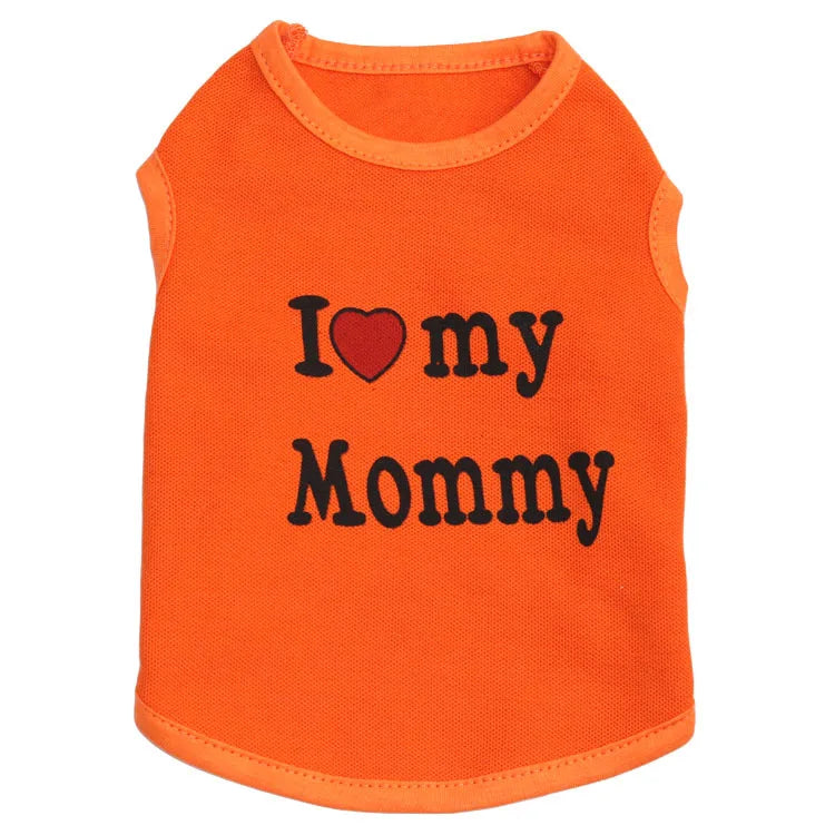 Ropa "I Love my Mommy / Daddy" para Mascotas