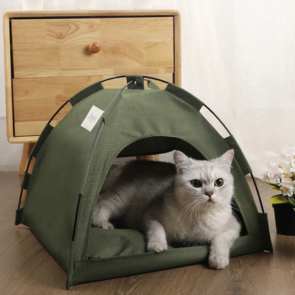 Cama tipo Casa de Campaña para Mascotas