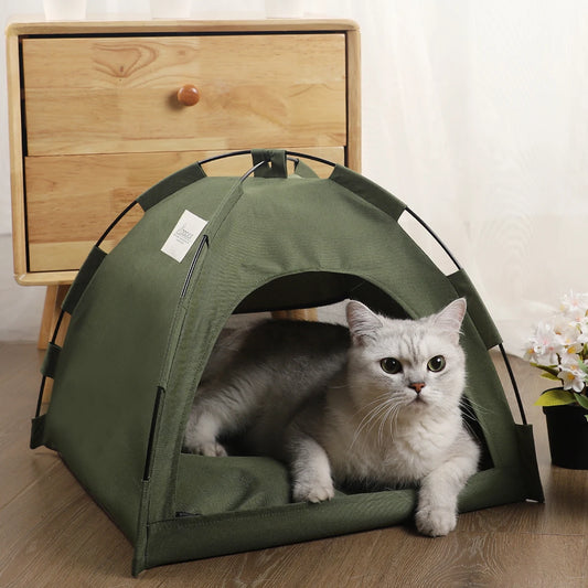 Cama tipo Casa de Campaña para Mascotas
