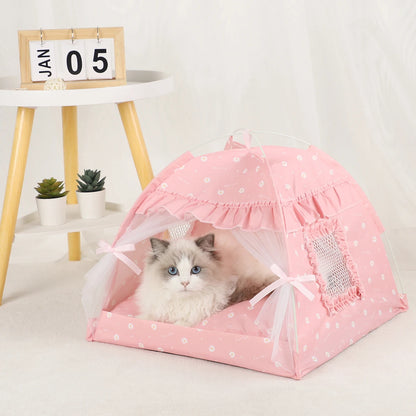 Cama tipo Casa de Campaña para Mascotas