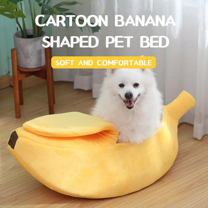 Cama en Forma de Plátano para Mascotas
