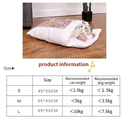 Cama Cálida tipo saco para Mascotas