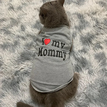 Ropa "I Love my Mommy / Daddy" para Mascotas