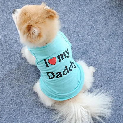Ropa "I Love my Mommy / Daddy" para Mascotas