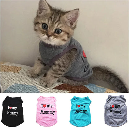 Ropa "I Love my Mommy / Daddy" para Mascotas