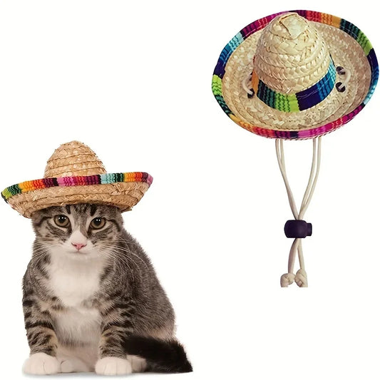 Sombrero de Paja para Mascotas