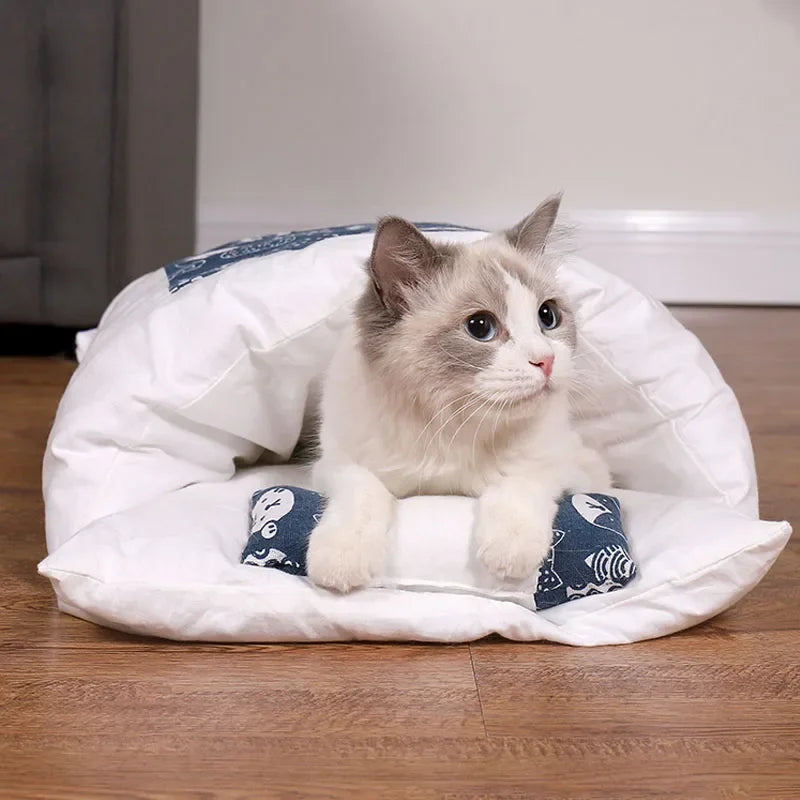 Cama Cálida tipo saco para Mascotas