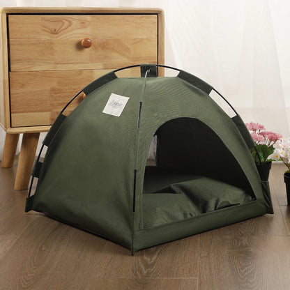 Cama tipo Casa de Campaña para Mascotas