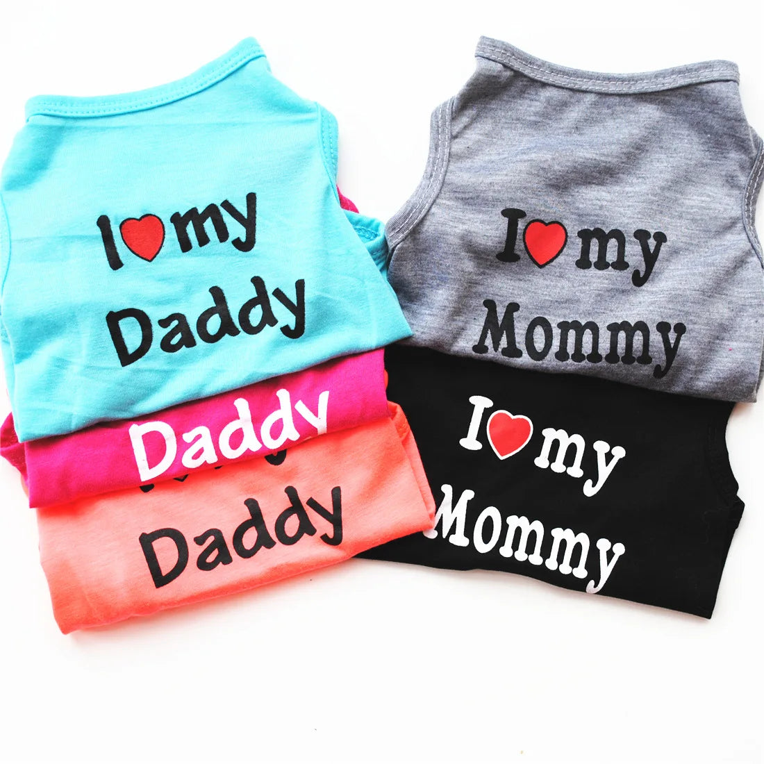 Ropa "I Love my Mommy / Daddy" para Mascotas