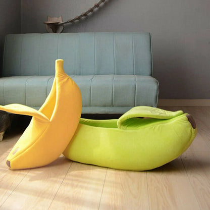 Cama en Forma de Plátano para Mascotas
