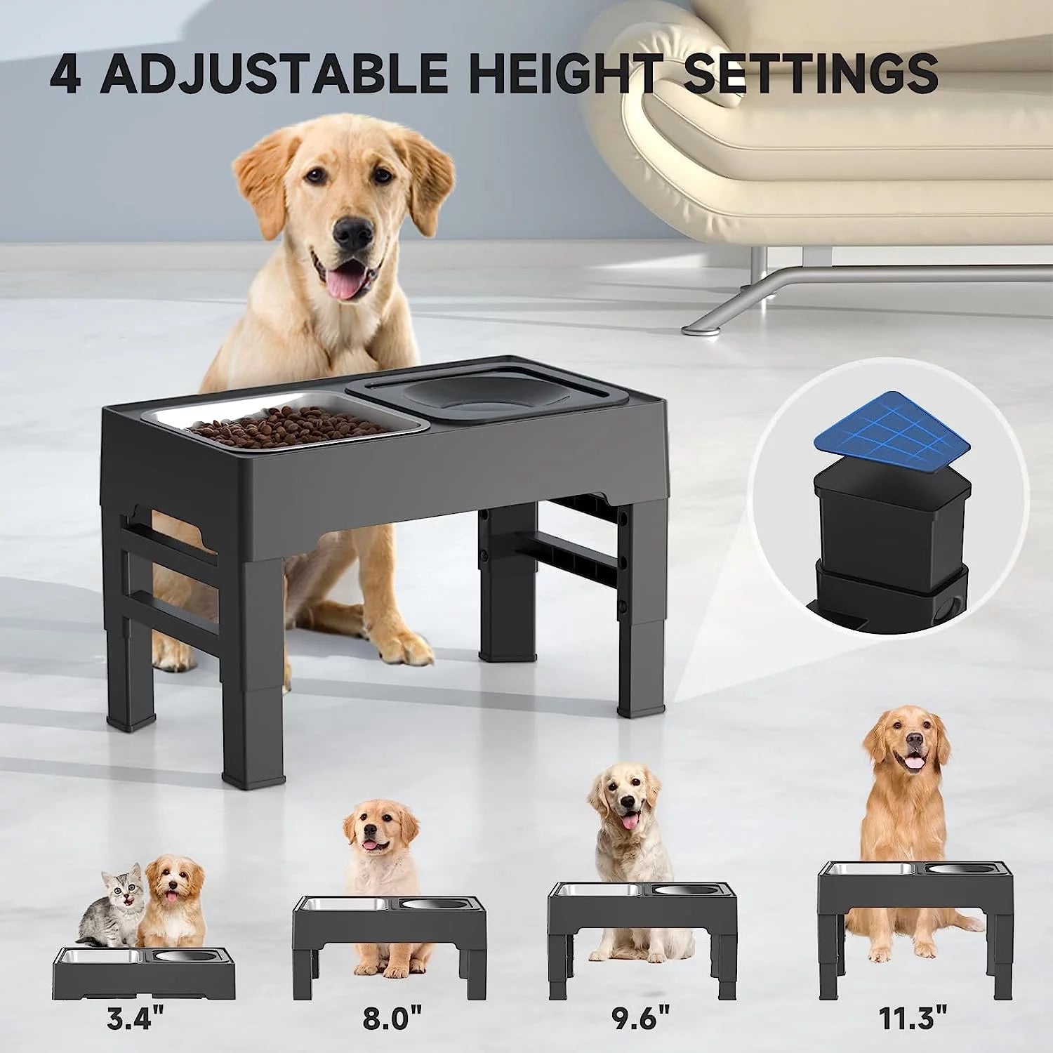 Tazón Ajustable para Perro